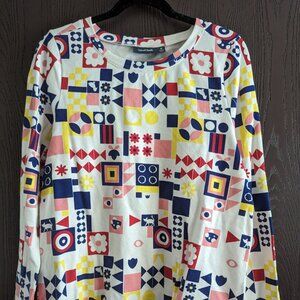 NWOT Abstract Colorful Crewneck Sweatshirt